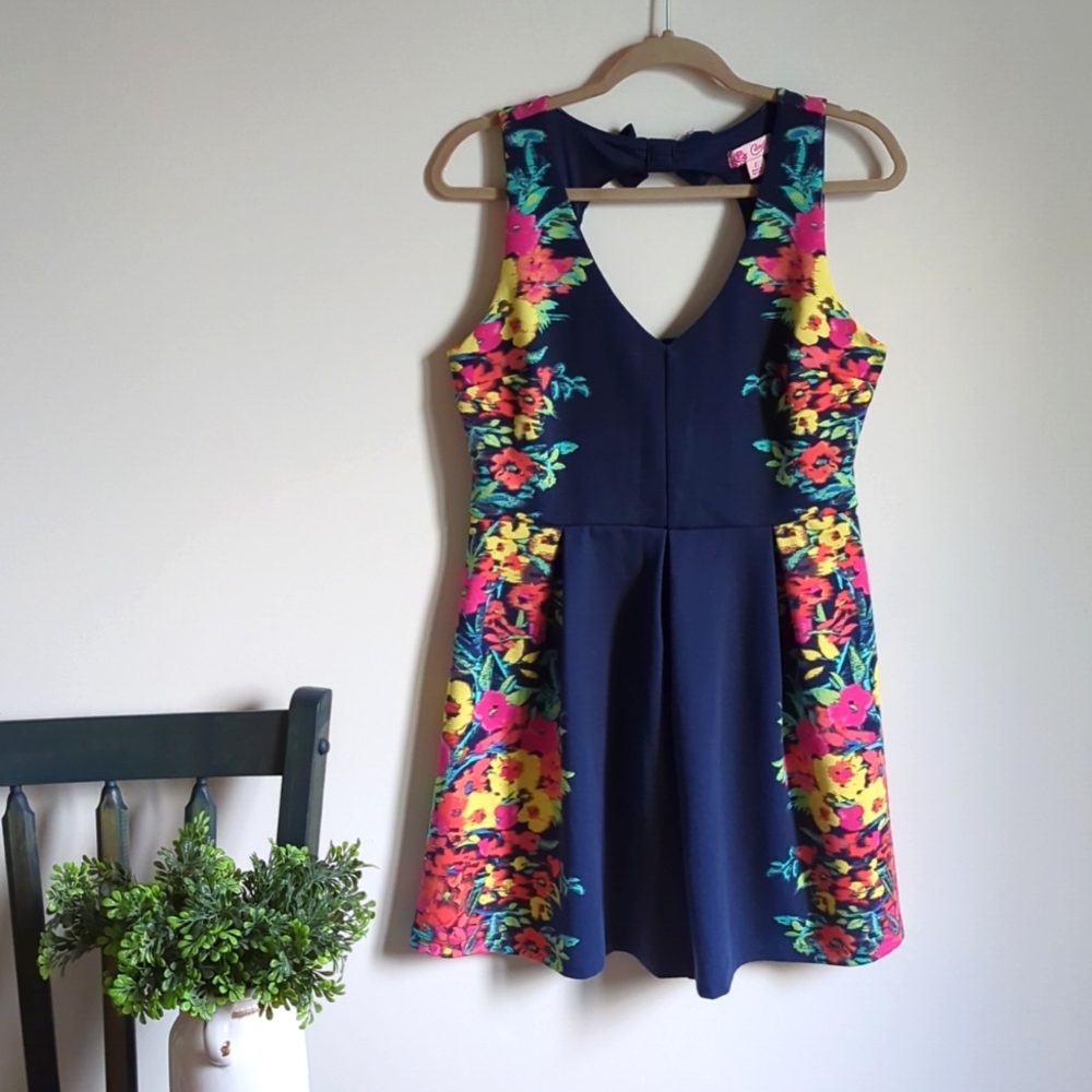 Floral Navy Sundress